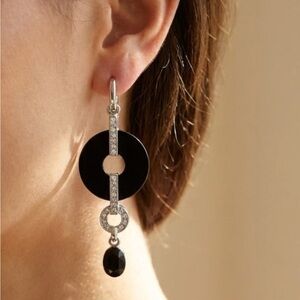 Beautiful, Rare Art Deco large earrings.